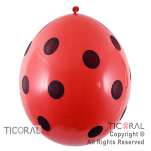 PI�ATA S R36 INF FASHION PUNTOS NEGROS ROJO x 1